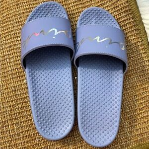 Purple Slide Sandals